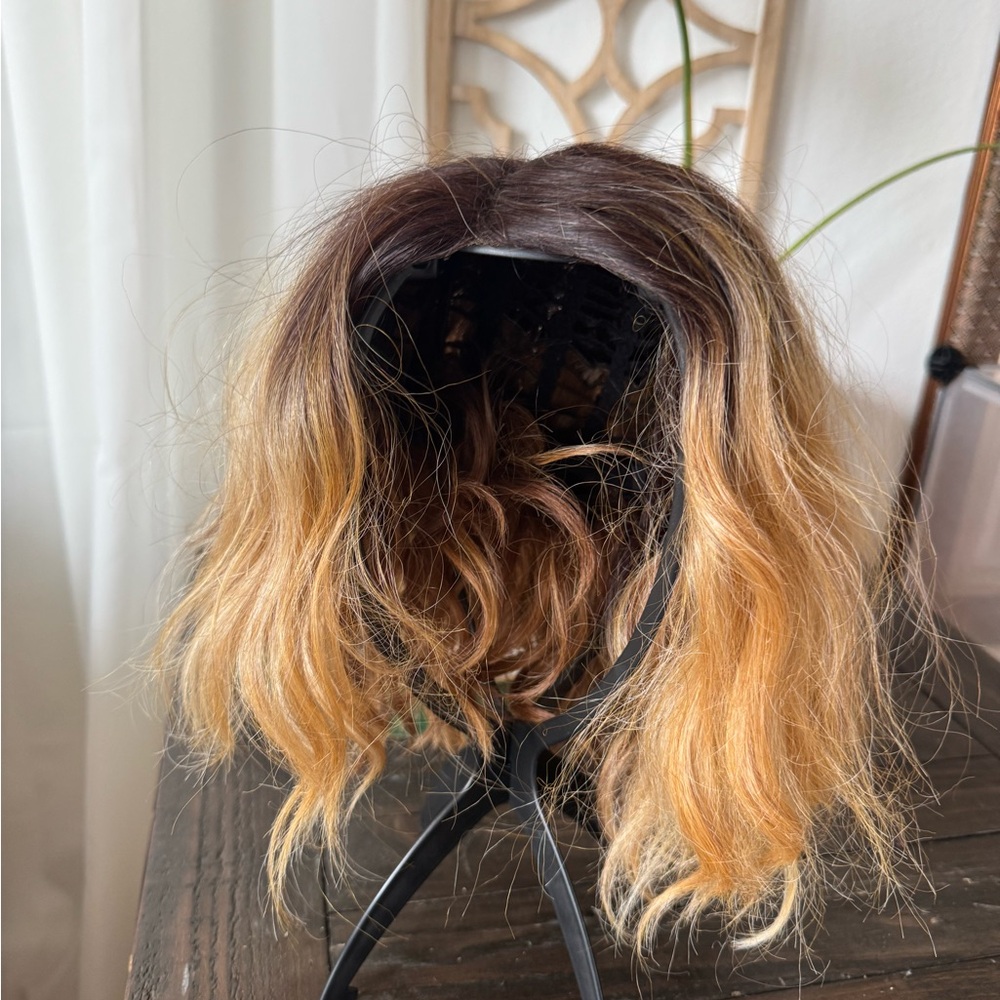 Ombre Brown and Blonde Women's Hair Wig